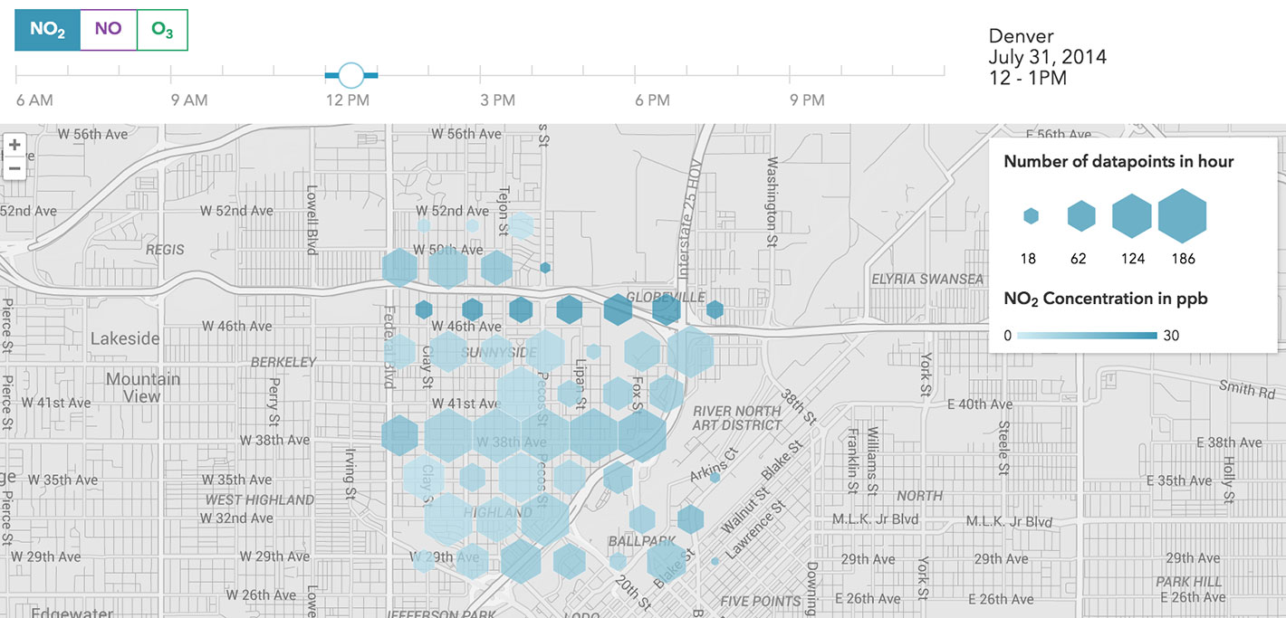 Aclima Insights visualization